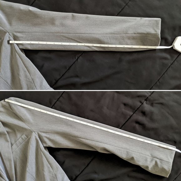 Metaphor Gray Blazer, Single Button, Size 4 - Picture 11 of 14